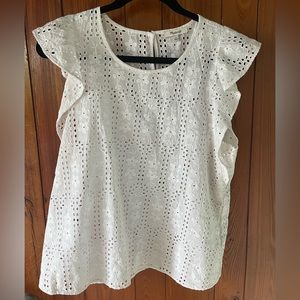 Floral Eyelet Blouse